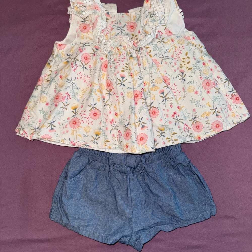 Tommy Bahama Floral Ruffle Top